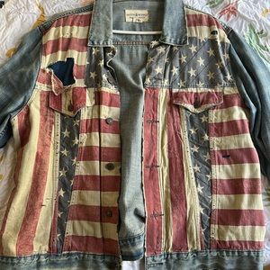 Distressed Denim and Supply USA denim jacket